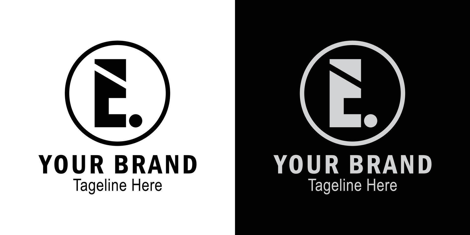 Letter E dot logo. initials letter logo concept. creative logo professional. simple design editable vector