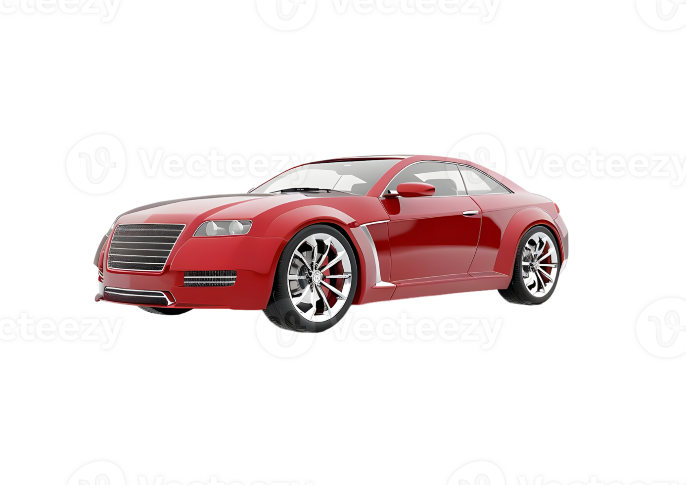 Red Sports Car Isolated on a transparent background png