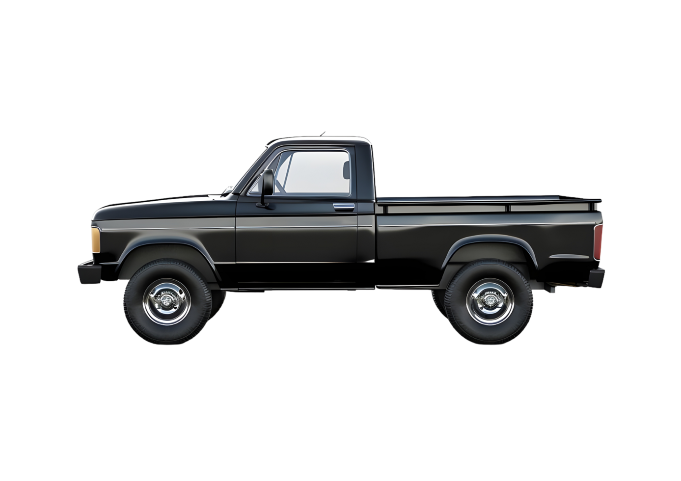 Classic pickup truck for versatile and rugged use. Isolated on a transparent background. png