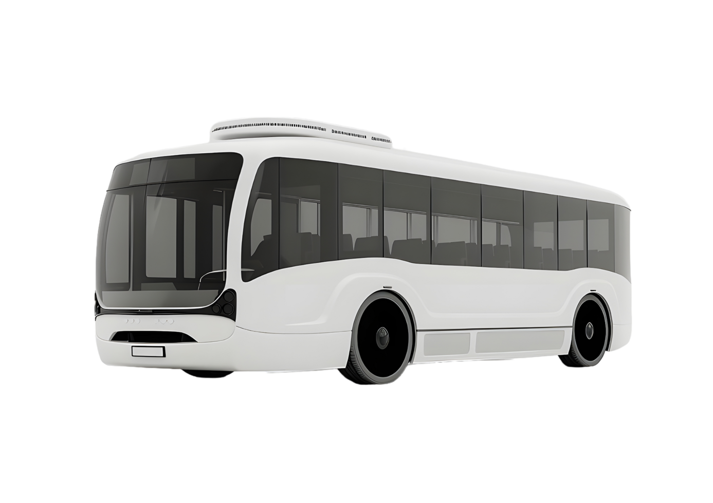 Modern city bus for efficient urban transportation. Isolated on a transparent background. png