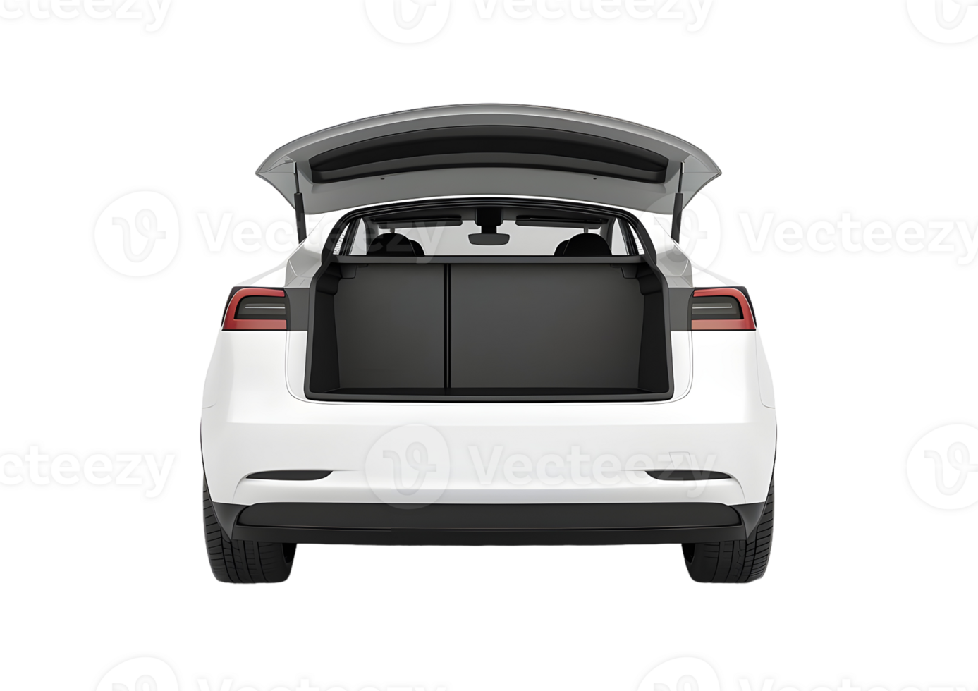Black Car Trunk Open Isolated on a transparent background png
