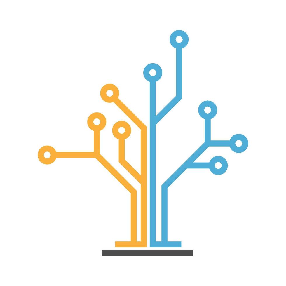 Circuit logo icon design vector