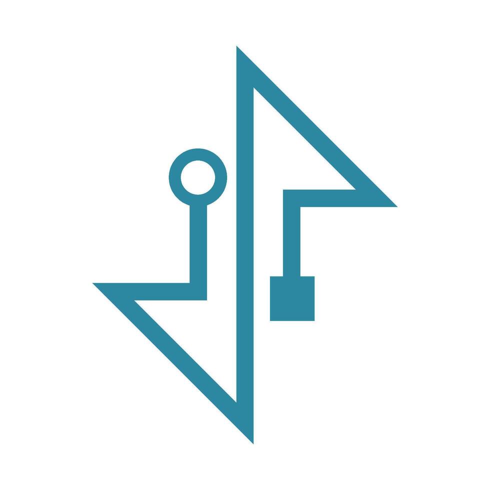 Arrow icon logo design vector