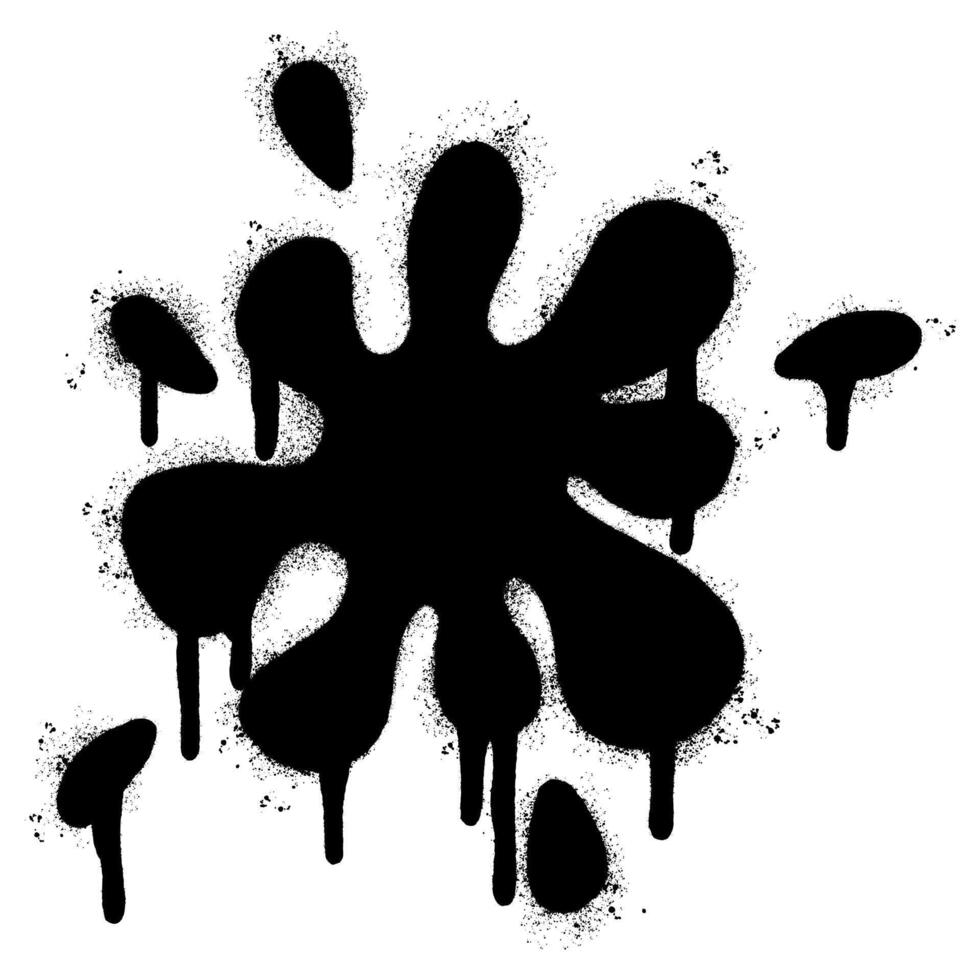 Spray Painted Graffiti Water splash icon Sprayed isolated with a white background. vector