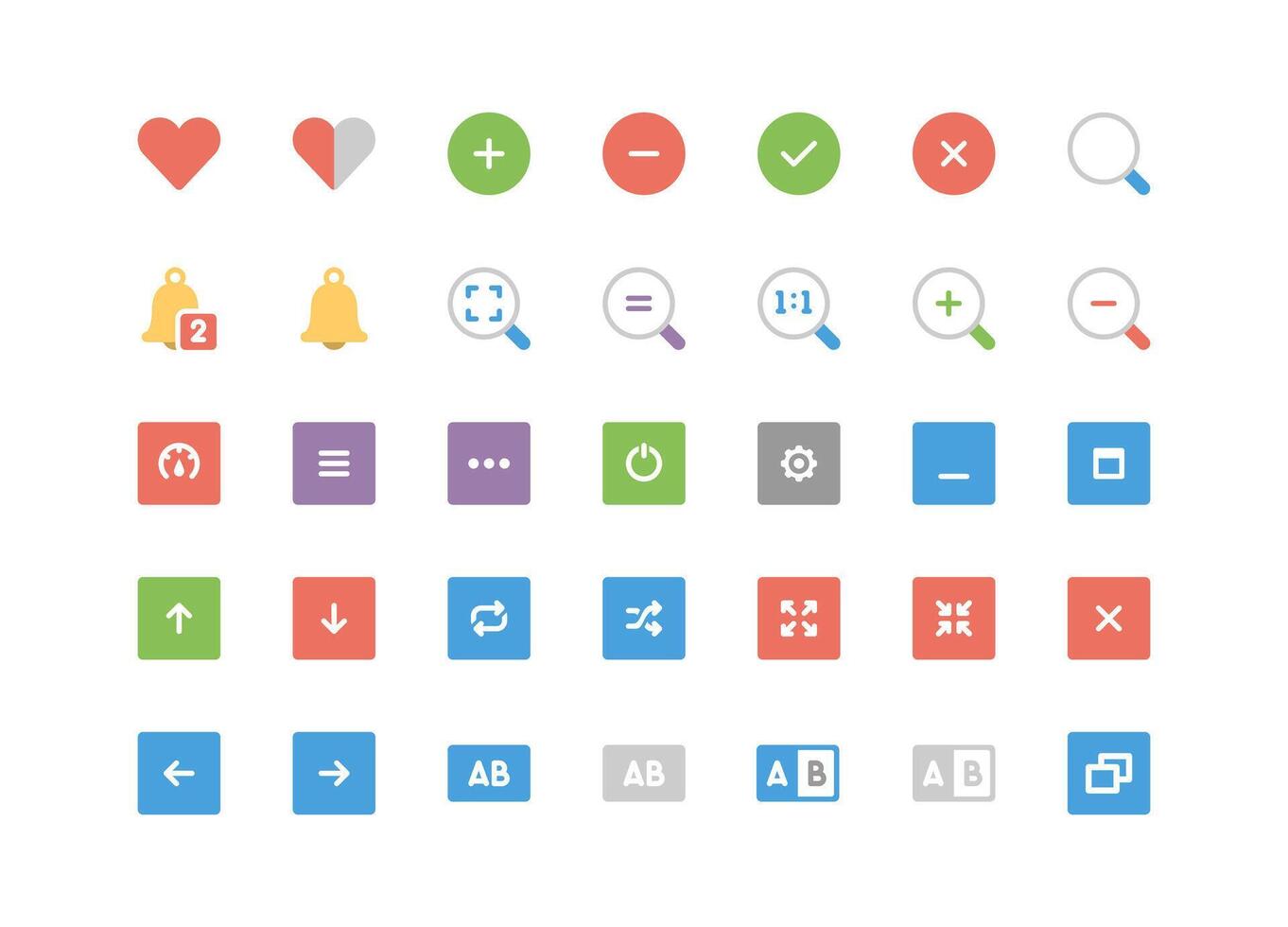 User Interface Flat Icons Collection vector