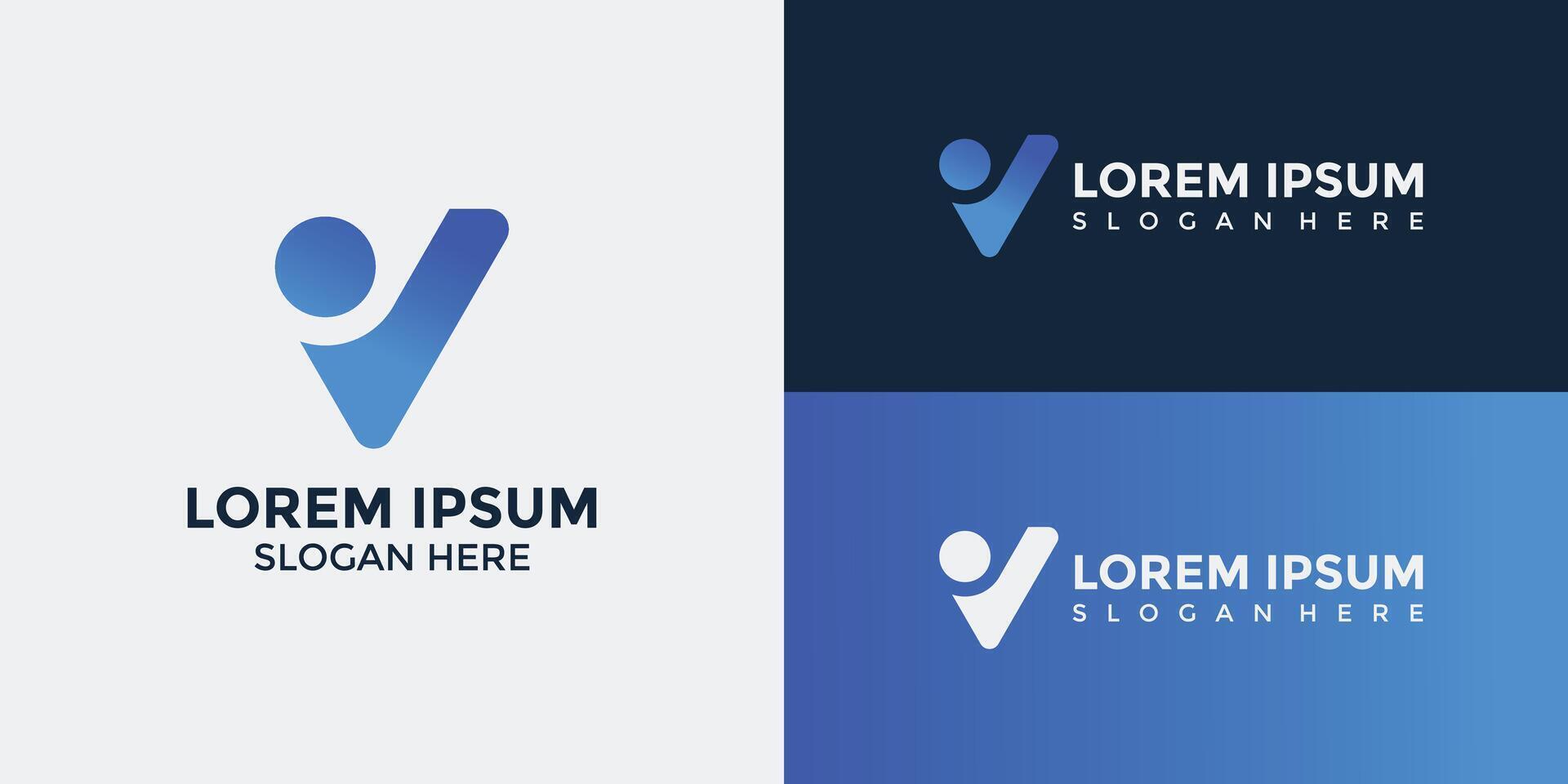 V Logo Design Template Graphic Branding vector