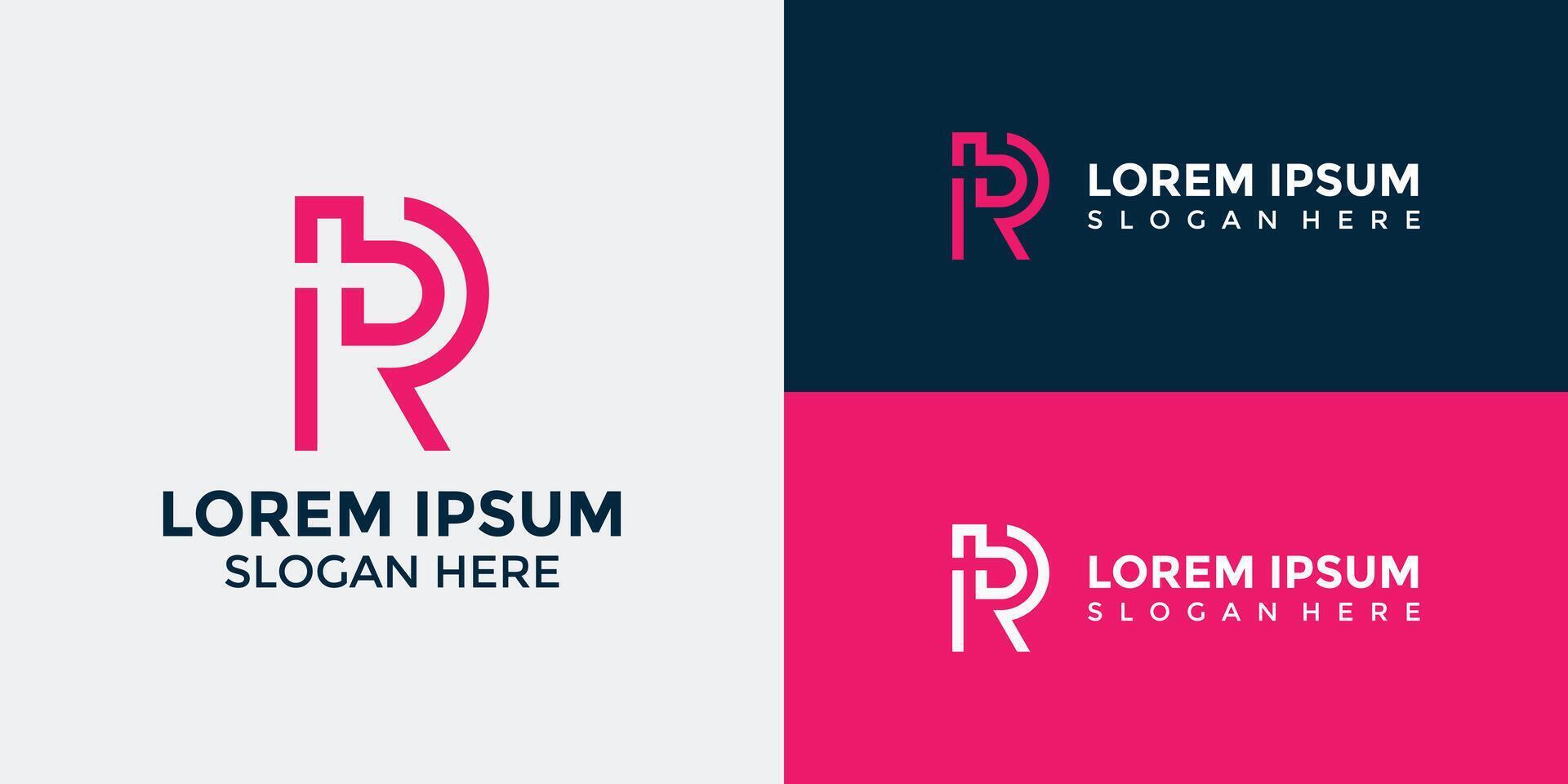 R Logo Design Template Graphic Branding vector