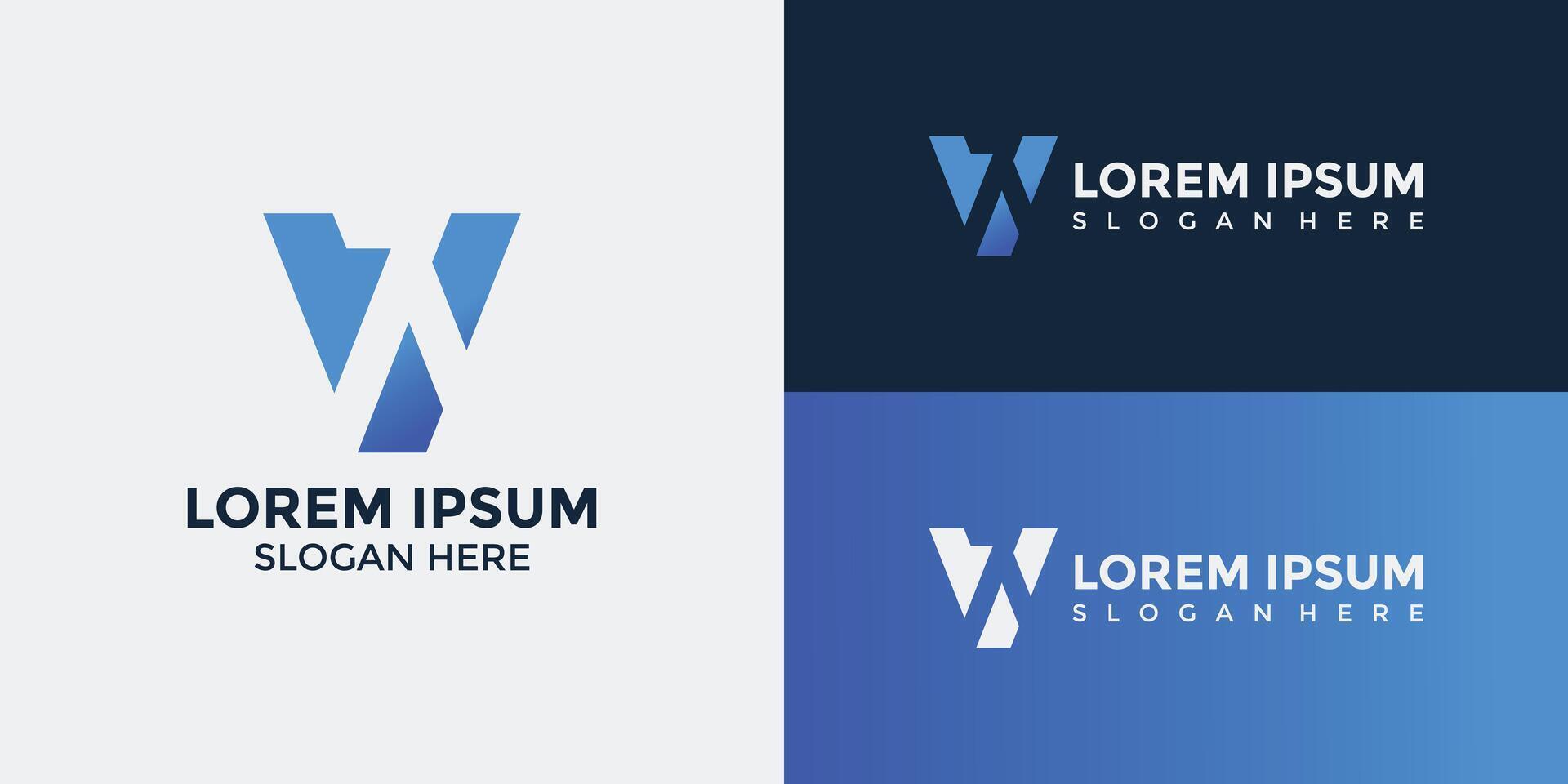 V Logo Design Template Graphic Branding vector