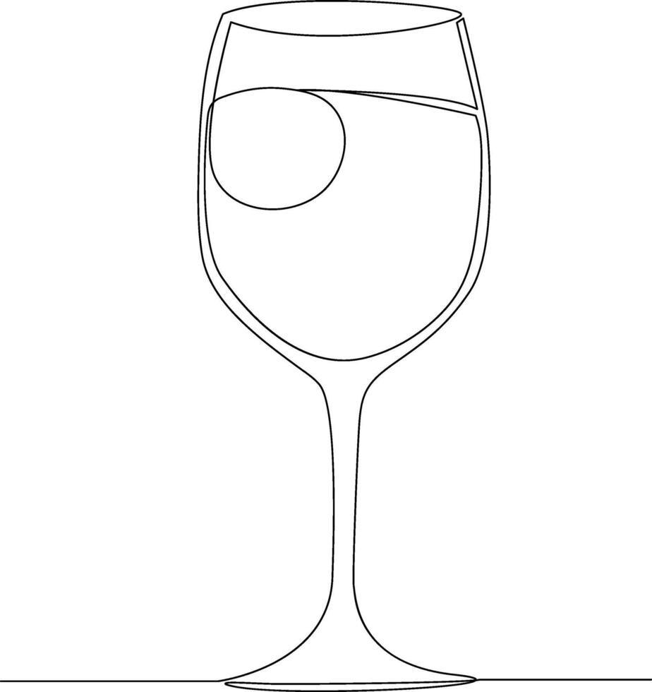 Continuous one line drawing isolated on white background vector