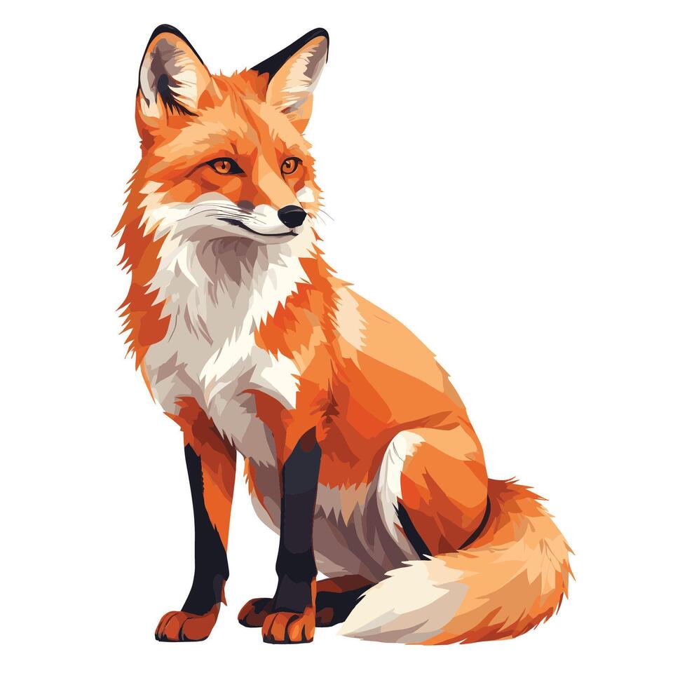 Fox Cartoon Illustration vector