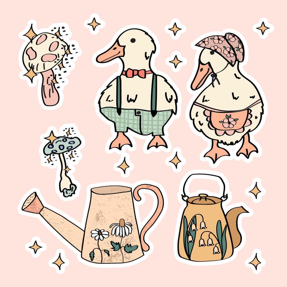 sticker pack 2 vector