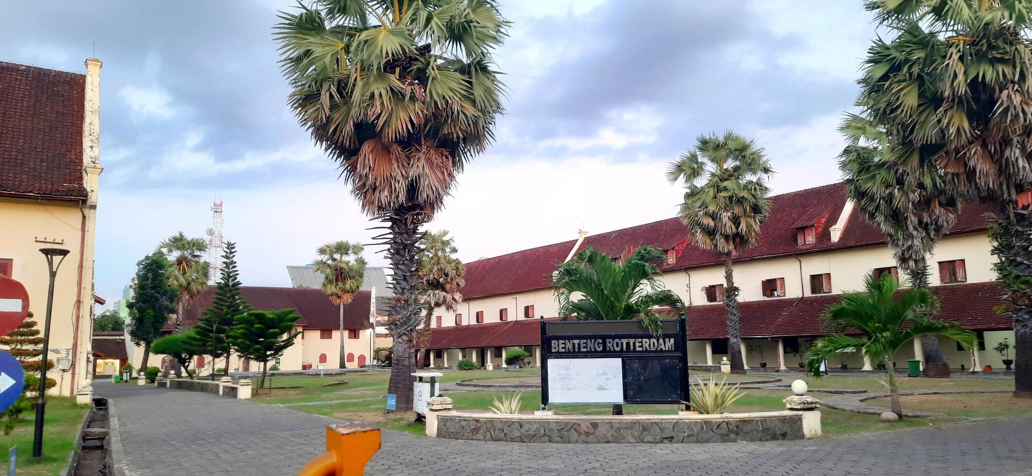 Fort Rotterdam or Benteng Ujung Pandang is a fort inherited from the Gowa-Tallo Kingdom built in 1545. Fort Rotterdam is located in the center of Makassar city. South Sulawesi, Indonesia July 15 2024 photo