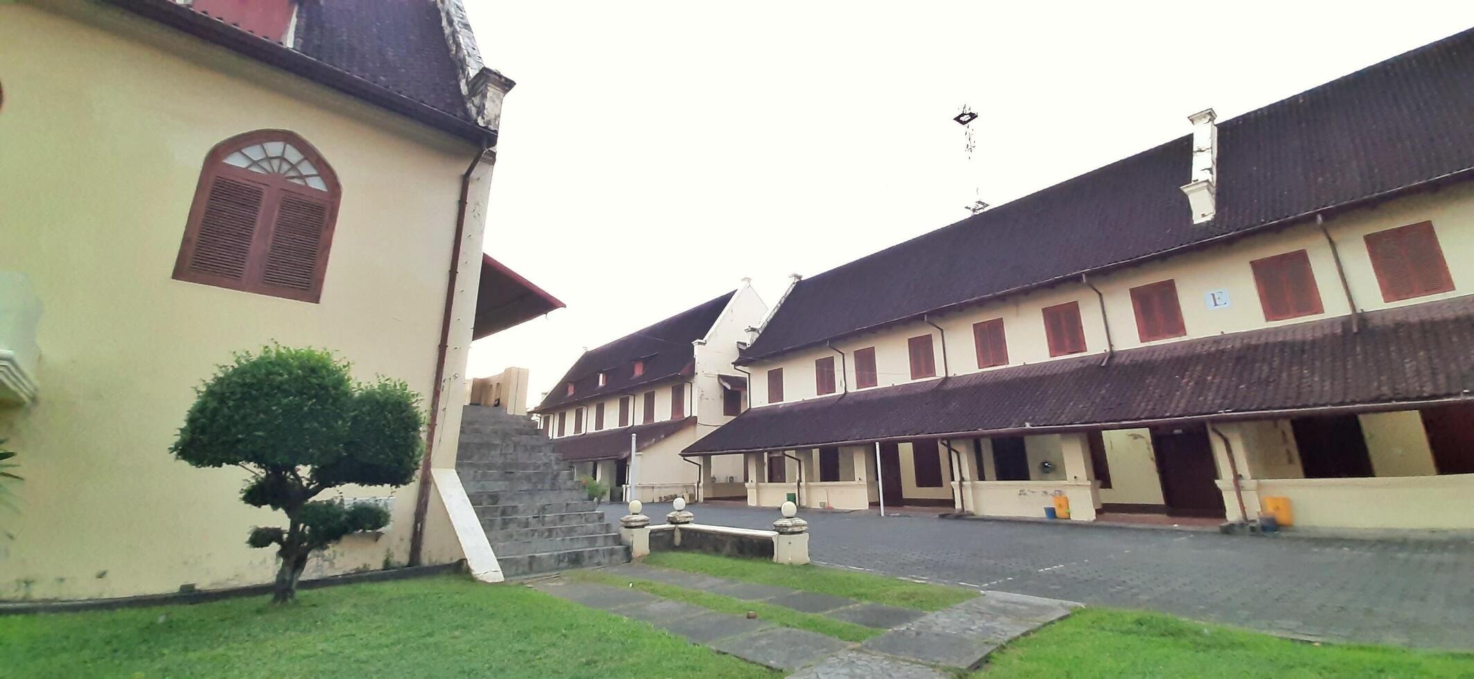 Fort Rotterdam or Benteng Ujung Pandang is a fort inherited from the Gowa-Tallo Kingdom built in 1545. Fort Rotterdam is located in the center of Makassar city. South Sulawesi, Indonesia July 15 2024 photo