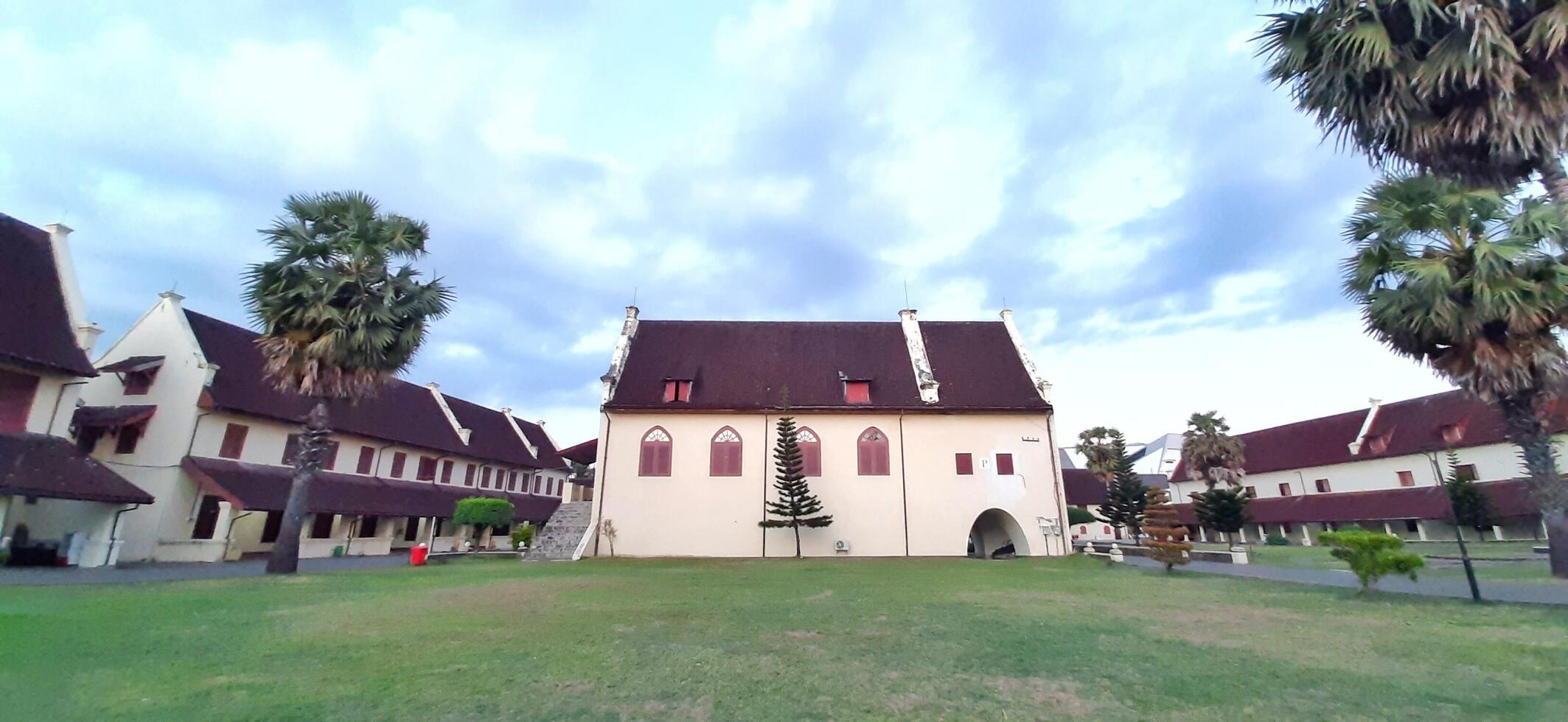 Fort Rotterdam or Benteng Ujung Pandang is a fort inherited from the Gowa-Tallo Kingdom built in 1545. Fort Rotterdam is located in the center of Makassar city. South Sulawesi, Indonesia July 15 2024 photo
