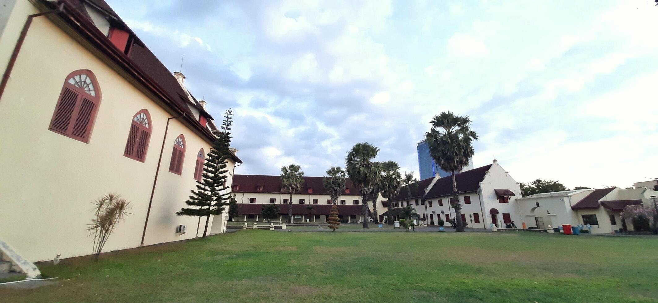 Fort Rotterdam or Benteng Ujung Pandang is a fort inherited from the Gowa-Tallo Kingdom built in 1545. Fort Rotterdam is located in the center of Makassar city. South Sulawesi, Indonesia July 15 2024 photo
