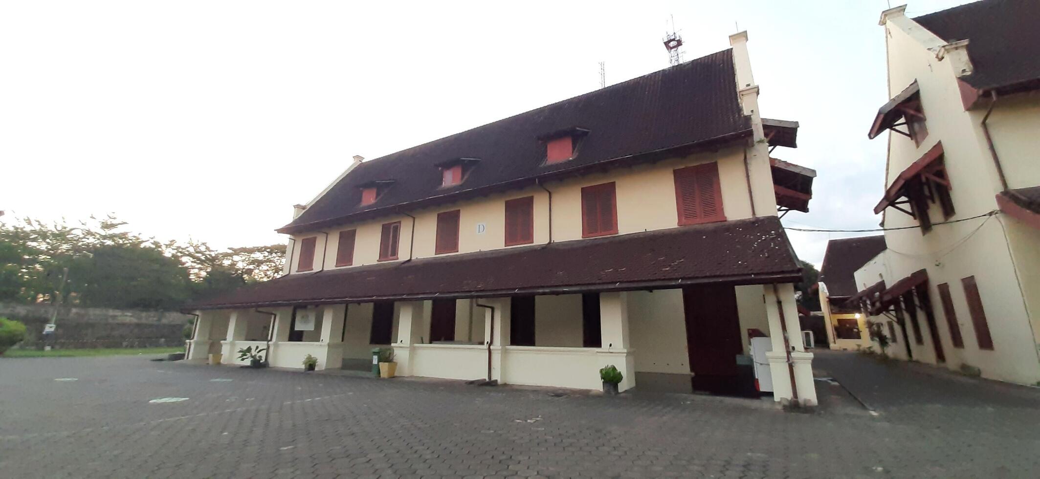 Fort Rotterdam or Benteng Ujung Pandang is a fort inherited from the Gowa-Tallo Kingdom built in 1545. Fort Rotterdam is located in the center of Makassar city. South Sulawesi, Indonesia July 15 2024 photo