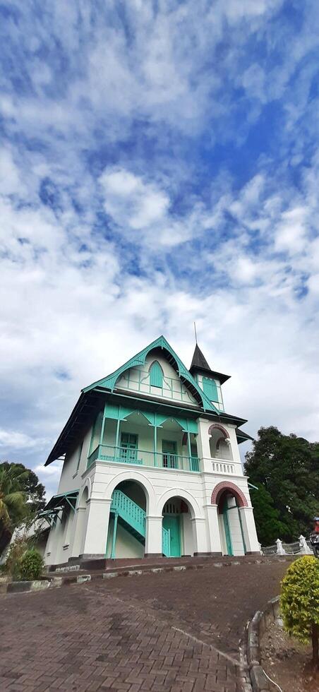 View of around Villa Yuliana Museum is a Dutch heritage building which has been converted into a museum for storing historical objects. Watansoppeng, Soppeng, South Sulawesi, Indonesia - June 29 2024 photo