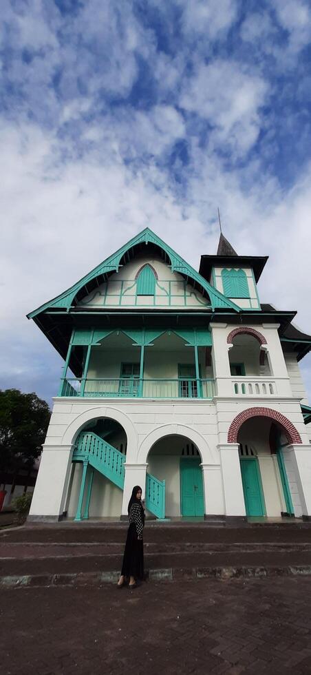 View of around Villa Yuliana Museum is a Dutch heritage building which has been converted into a museum for storing historical objects. Watansoppeng, Soppeng, South Sulawesi, Indonesia - June 29 2024 photo