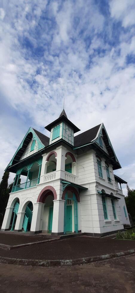 View of around Villa Yuliana Museum is a Dutch heritage building which has been converted into a museum for storing historical objects. Watansoppeng, Soppeng, South Sulawesi, Indonesia - June 29 2024 photo