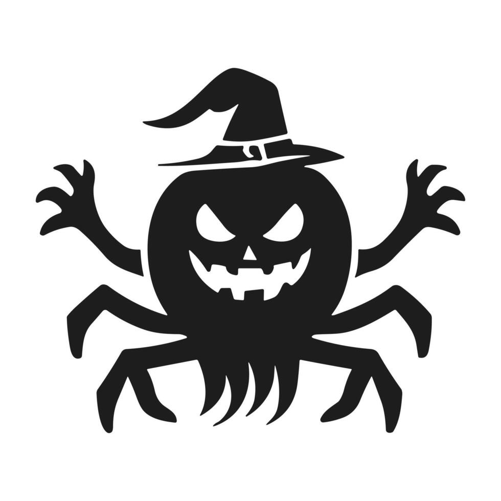 A Halloween ghost silhouette vector