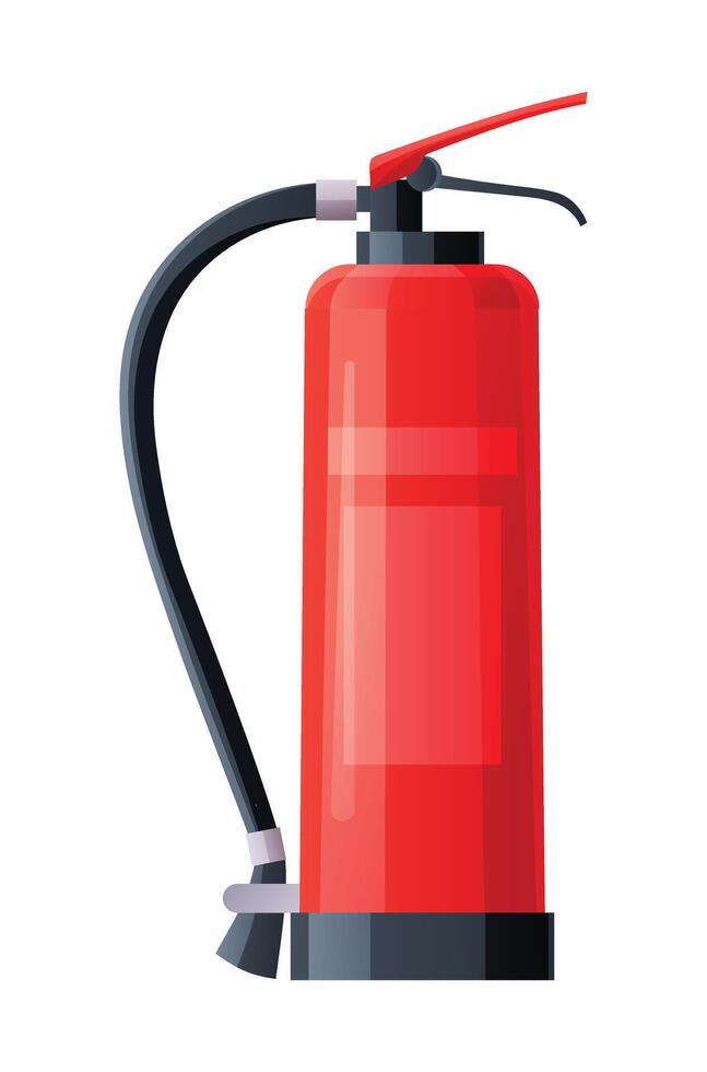 Fire extinguisher illustration isolated on white background vector