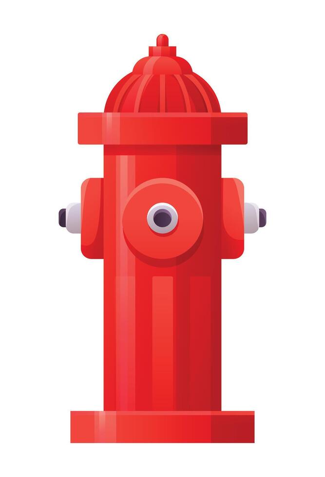 Fire hydrant illustration isolated on white background vector