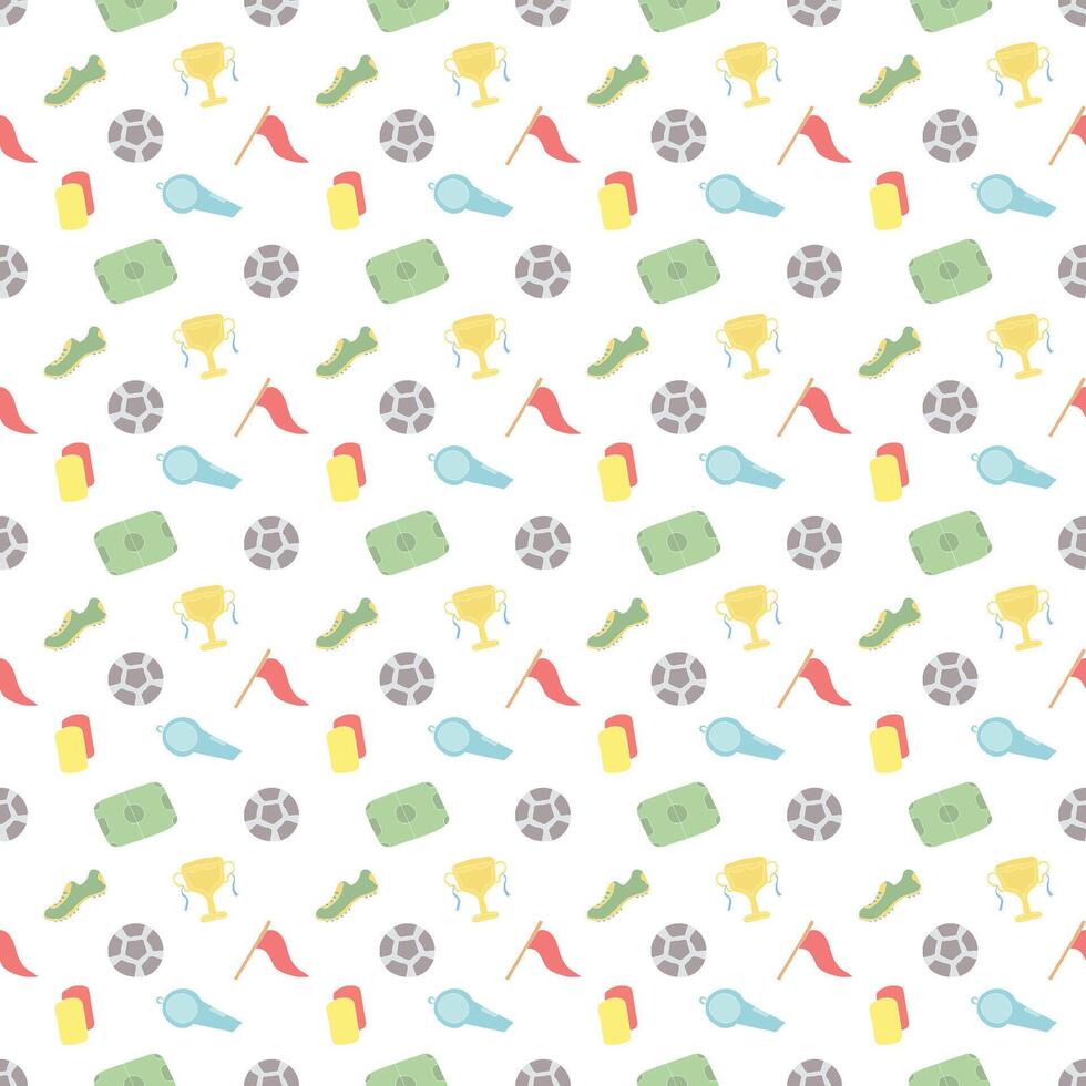 Seamless sport pattern. Background with sports icons vector