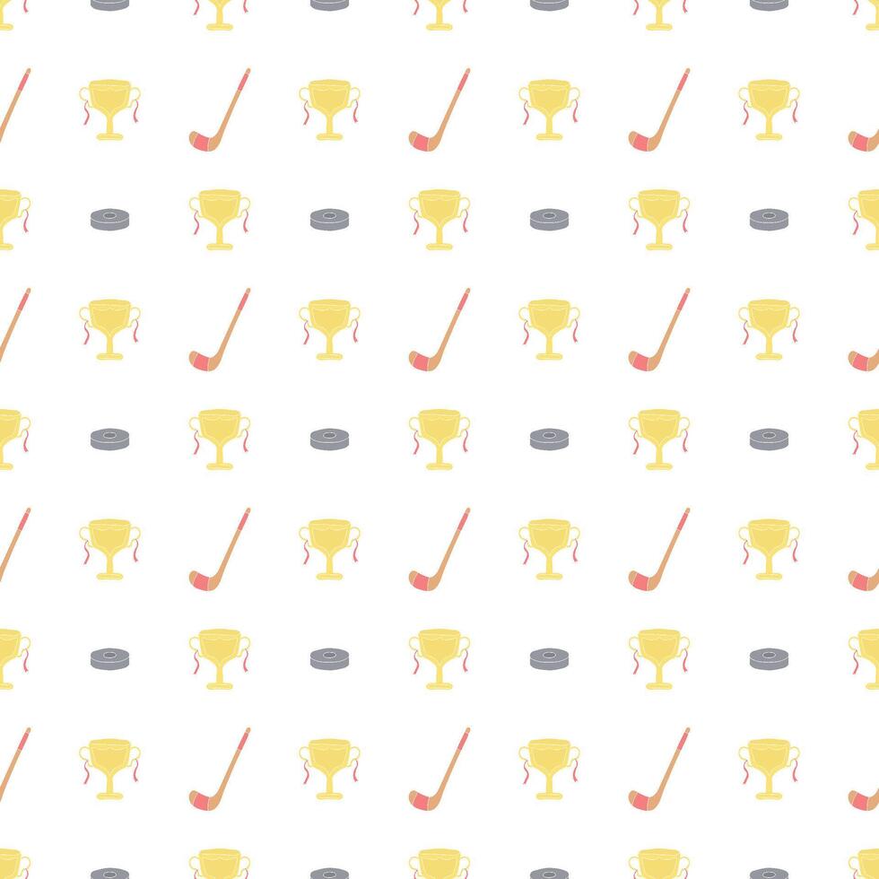 Seamless sport pattern. Background with sports icons vector