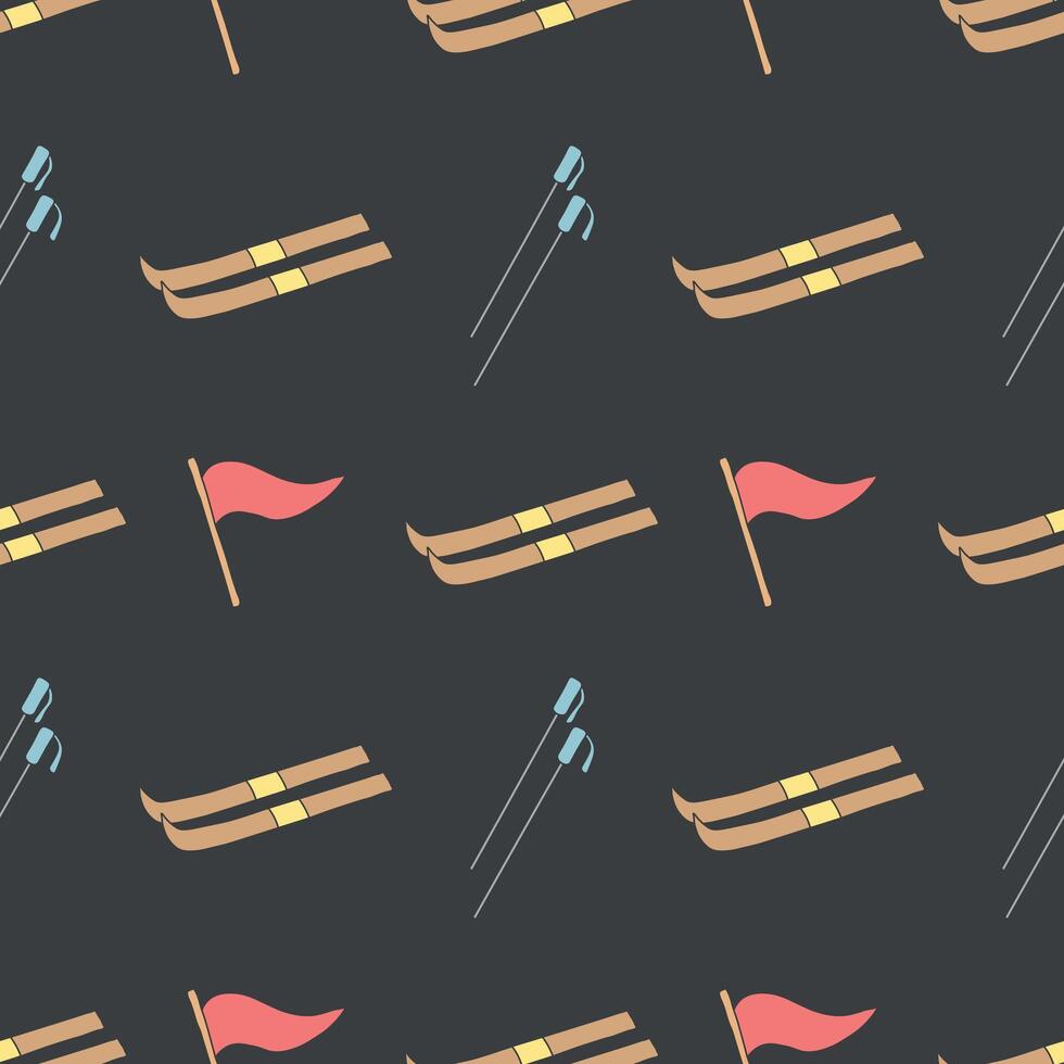 Seamless sport pattern. Background with sports icons vector