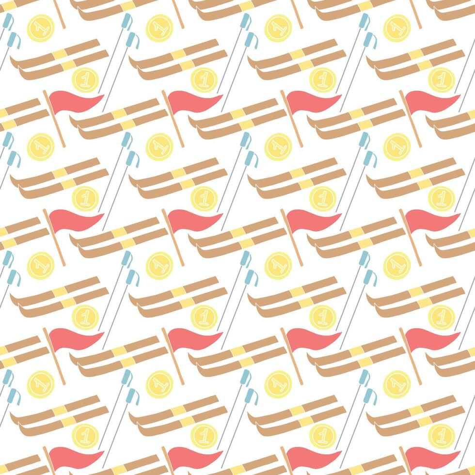 Seamless sport pattern. Background with sports icons vector