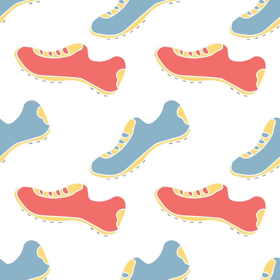 Seamless sport pattern. Background with sports icons vector