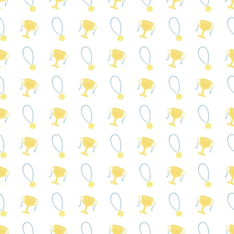 Seamless sport pattern. Background with sports icons vector