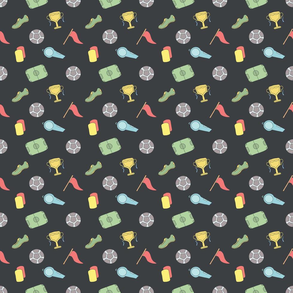 Seamless sport pattern. Background with sports icons vector