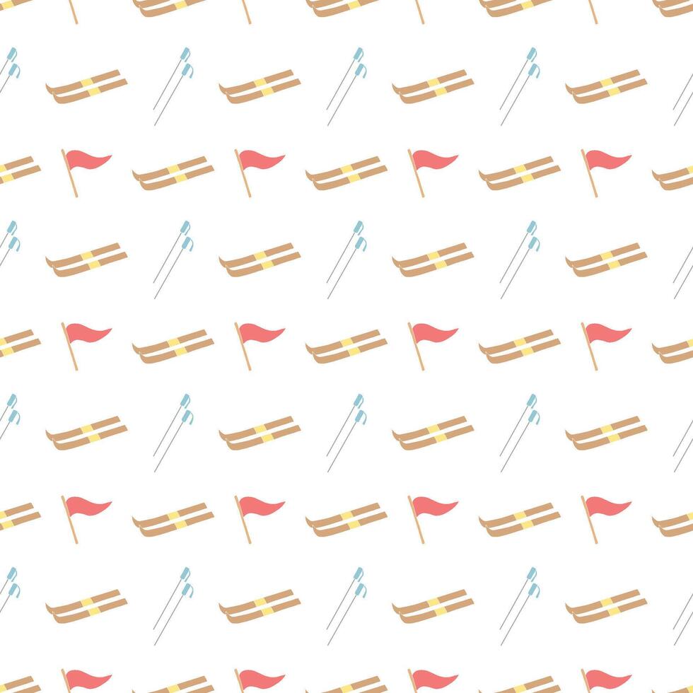 Seamless sport pattern. Background with sports icons vector