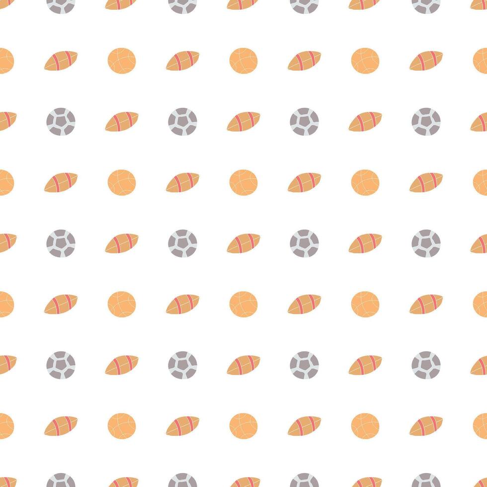 Seamless sport pattern. Background with sports icons vector