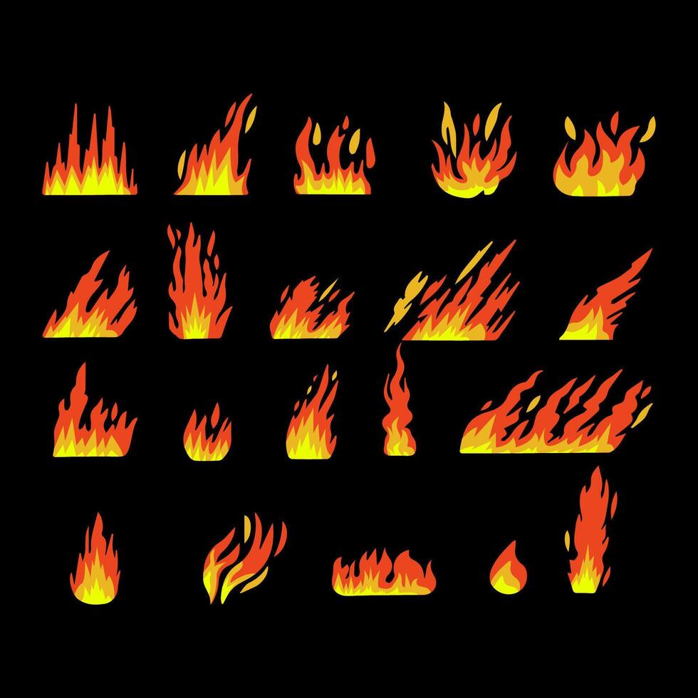 Fire Collection pattrens vector