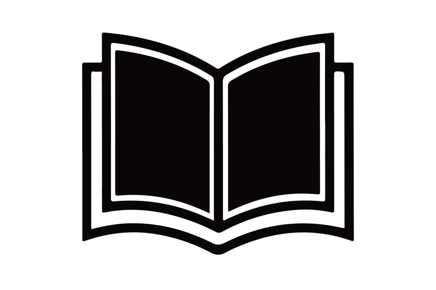 Book silhouette outline design vector
