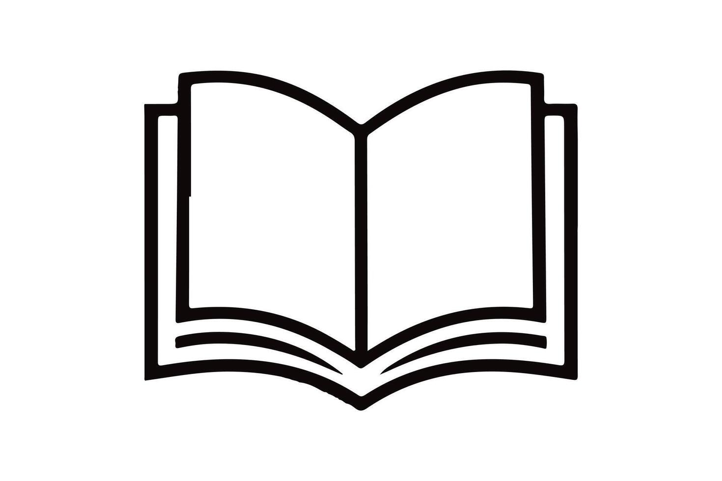 Book silhouette outline design vector