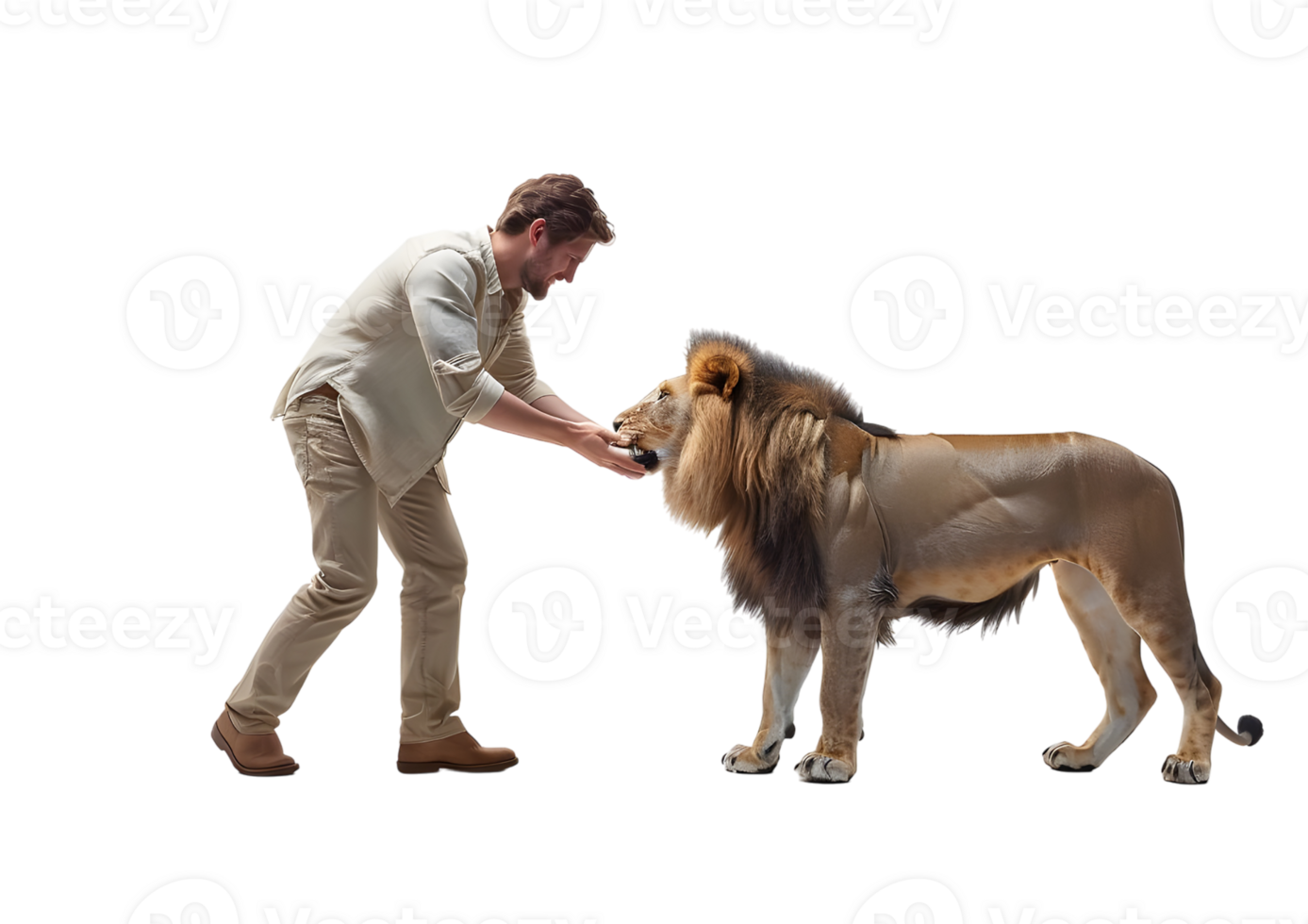 A bold man playing with isolated on transparent background png