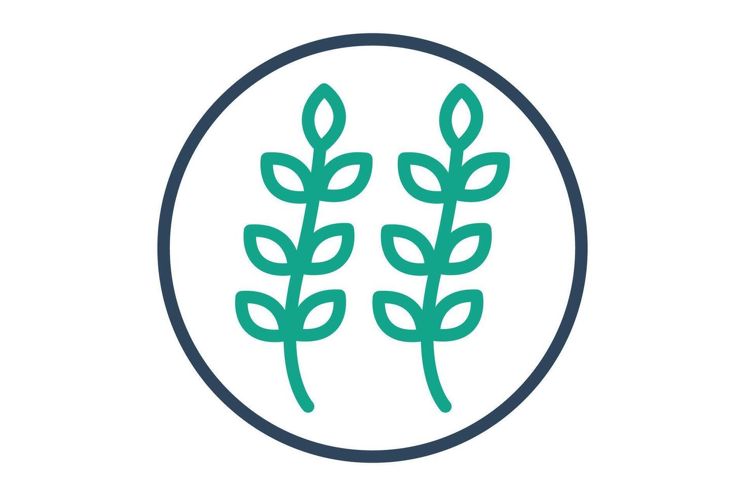 Gluten icon. icon related to food. line icon style. nutrition elements illustration vector