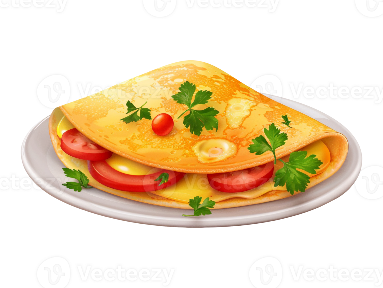 omelet with vegetables png