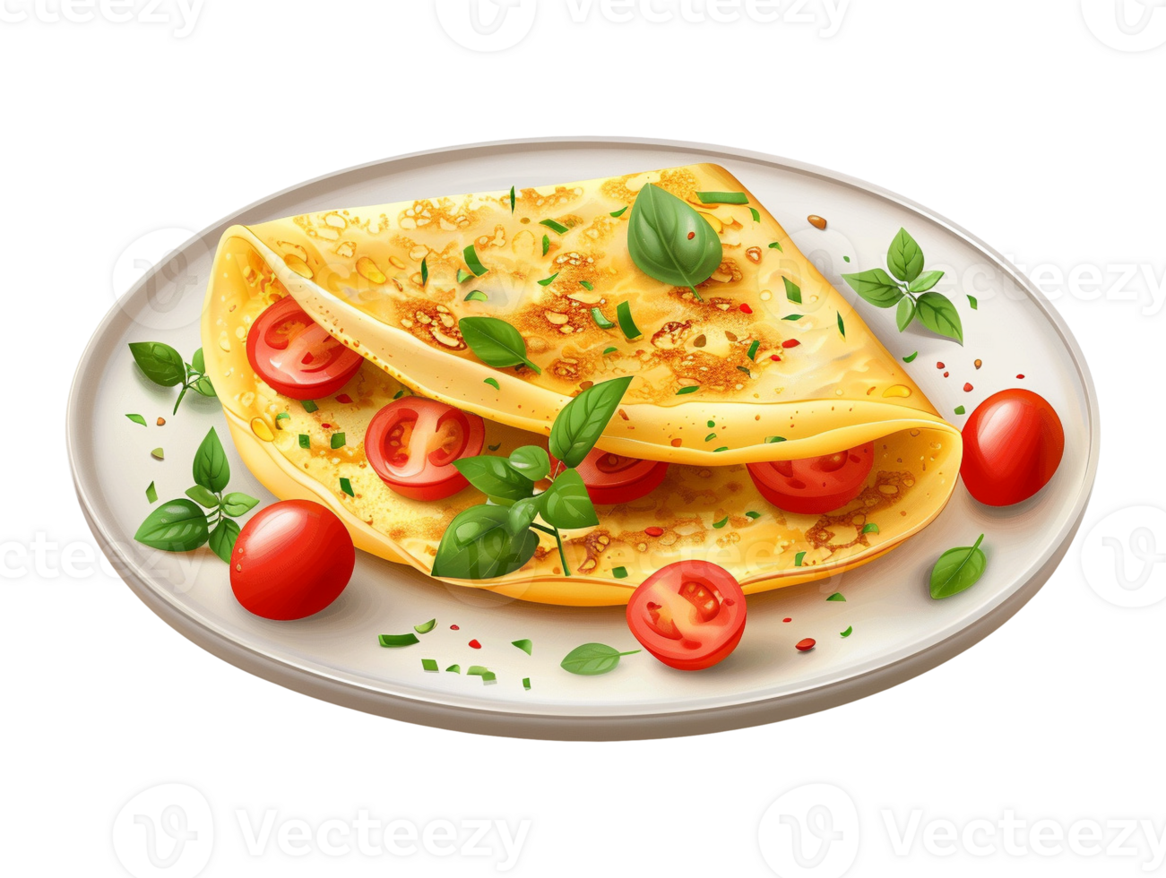 omelet with vegetables png