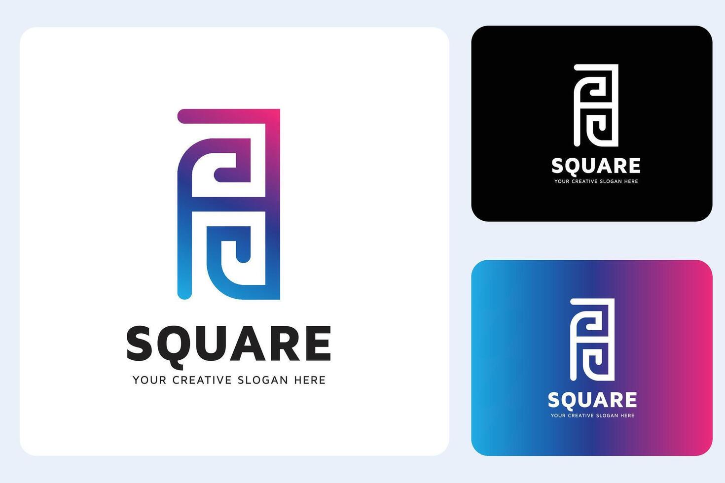 S Square Symbol Logo Design Template vector