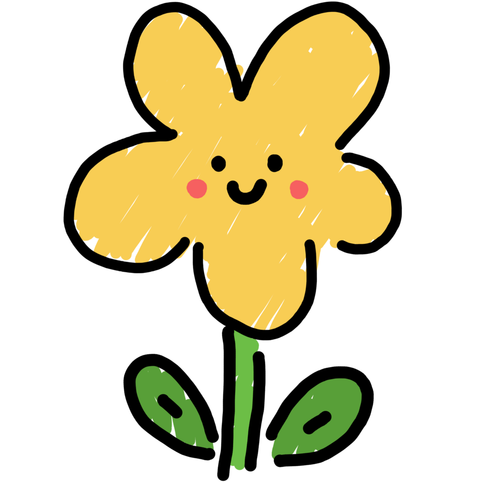 smile yellow flower png