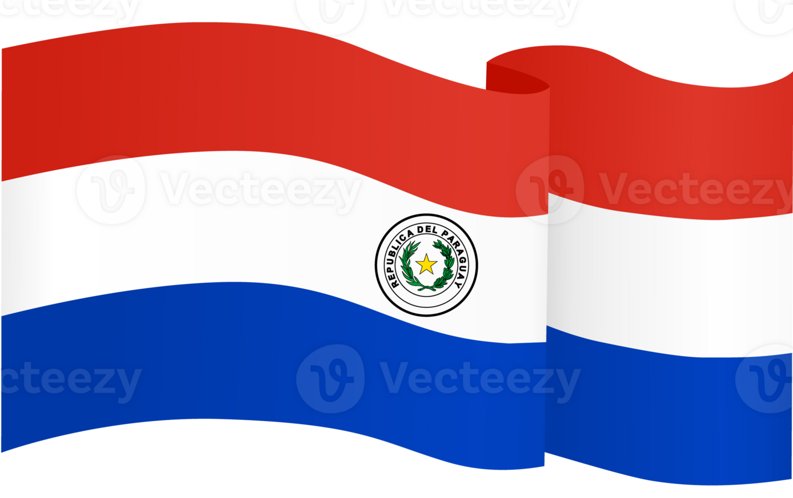 Paraguay flag wave png