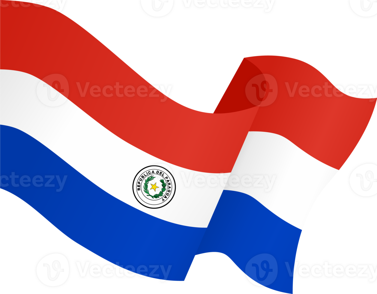 Paraguay flag wave png