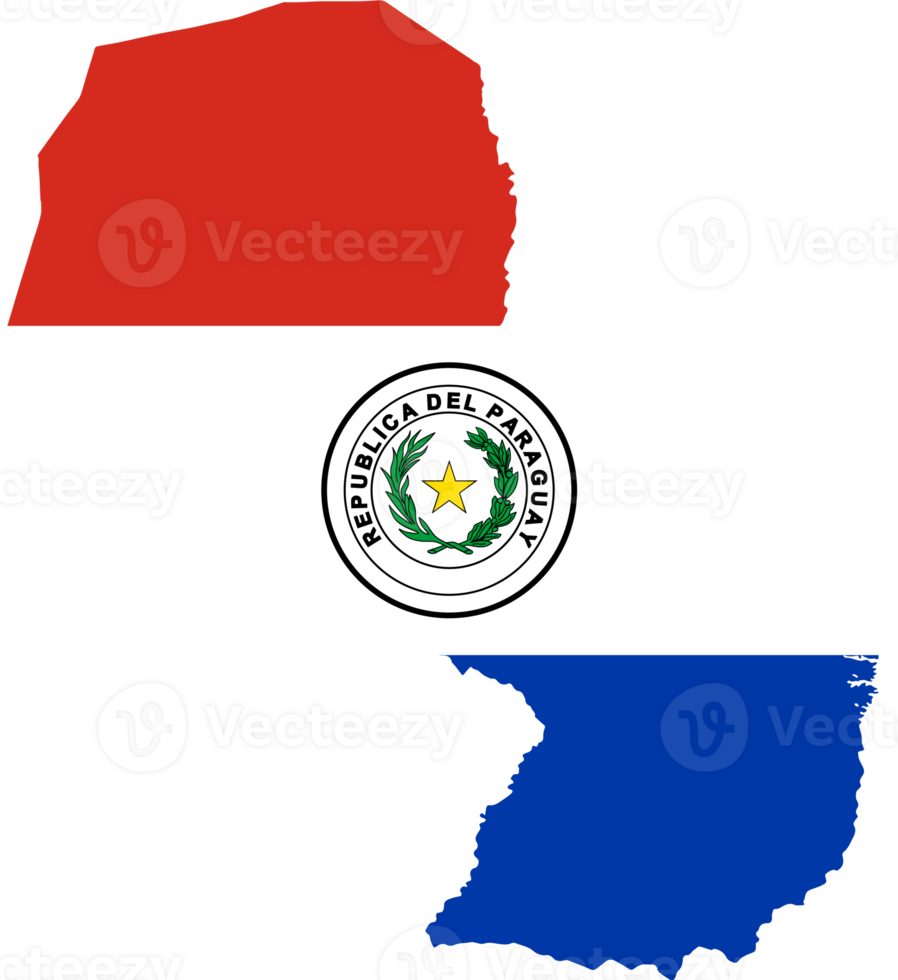 Paraguay map flag png