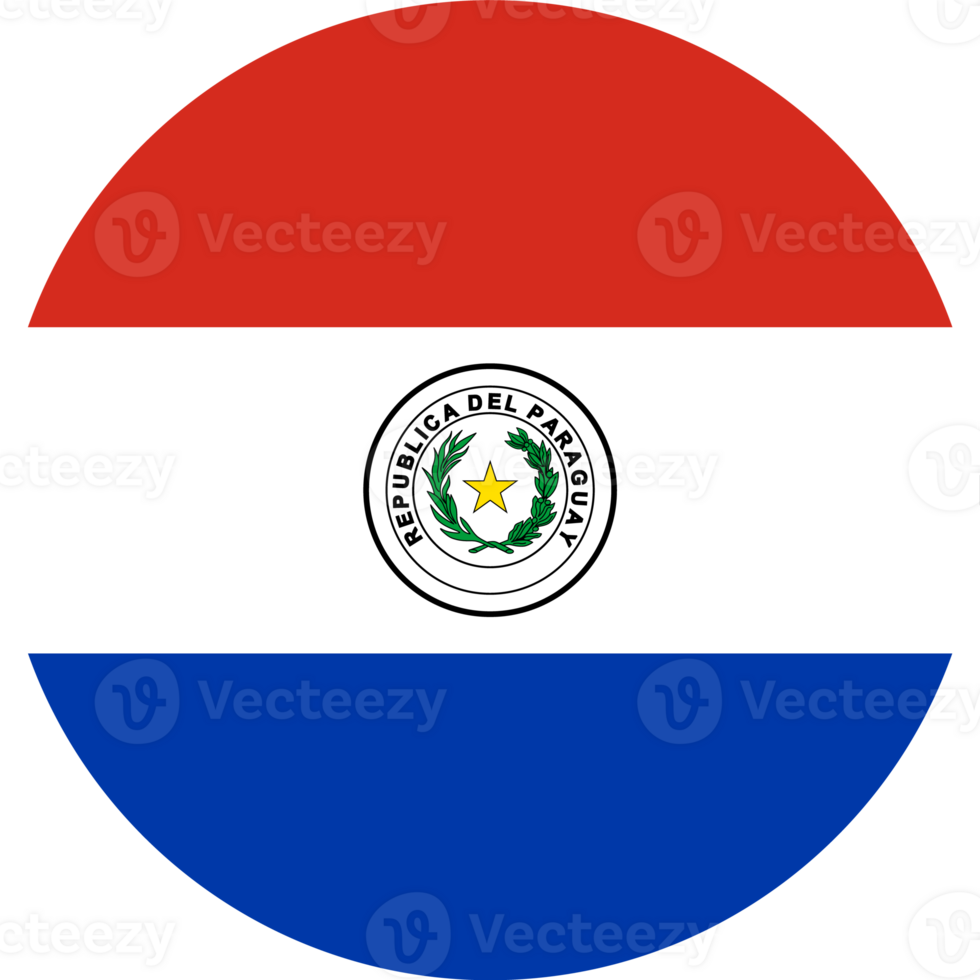 Paraguay flag button png