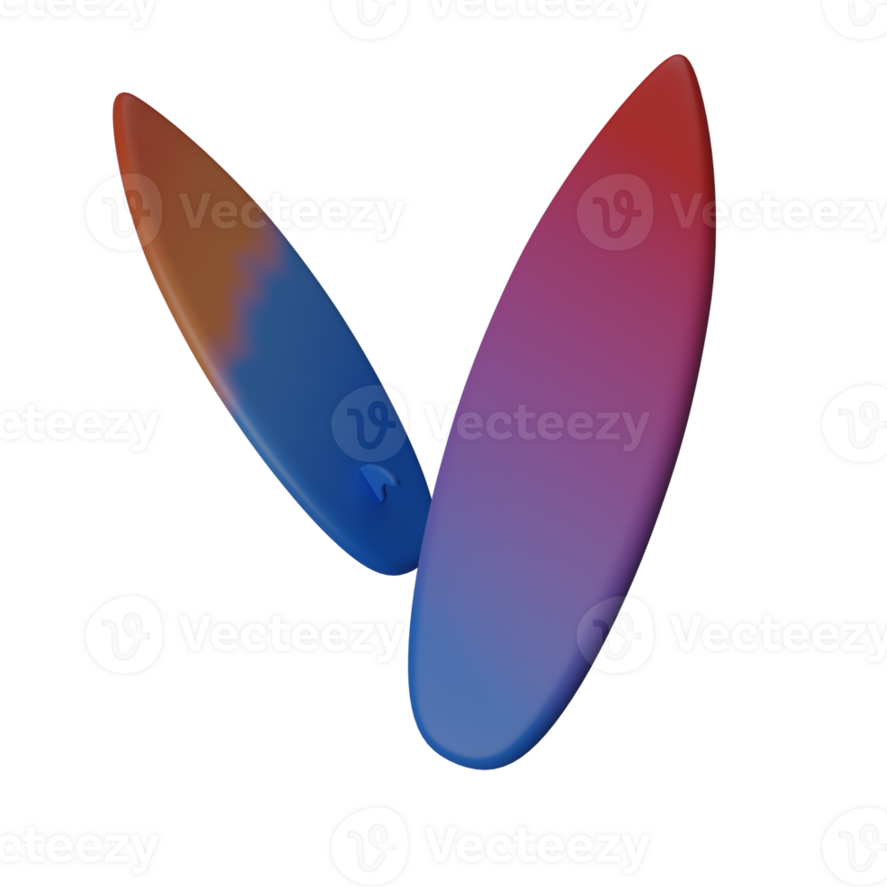 Surfbord 3D Icon png
