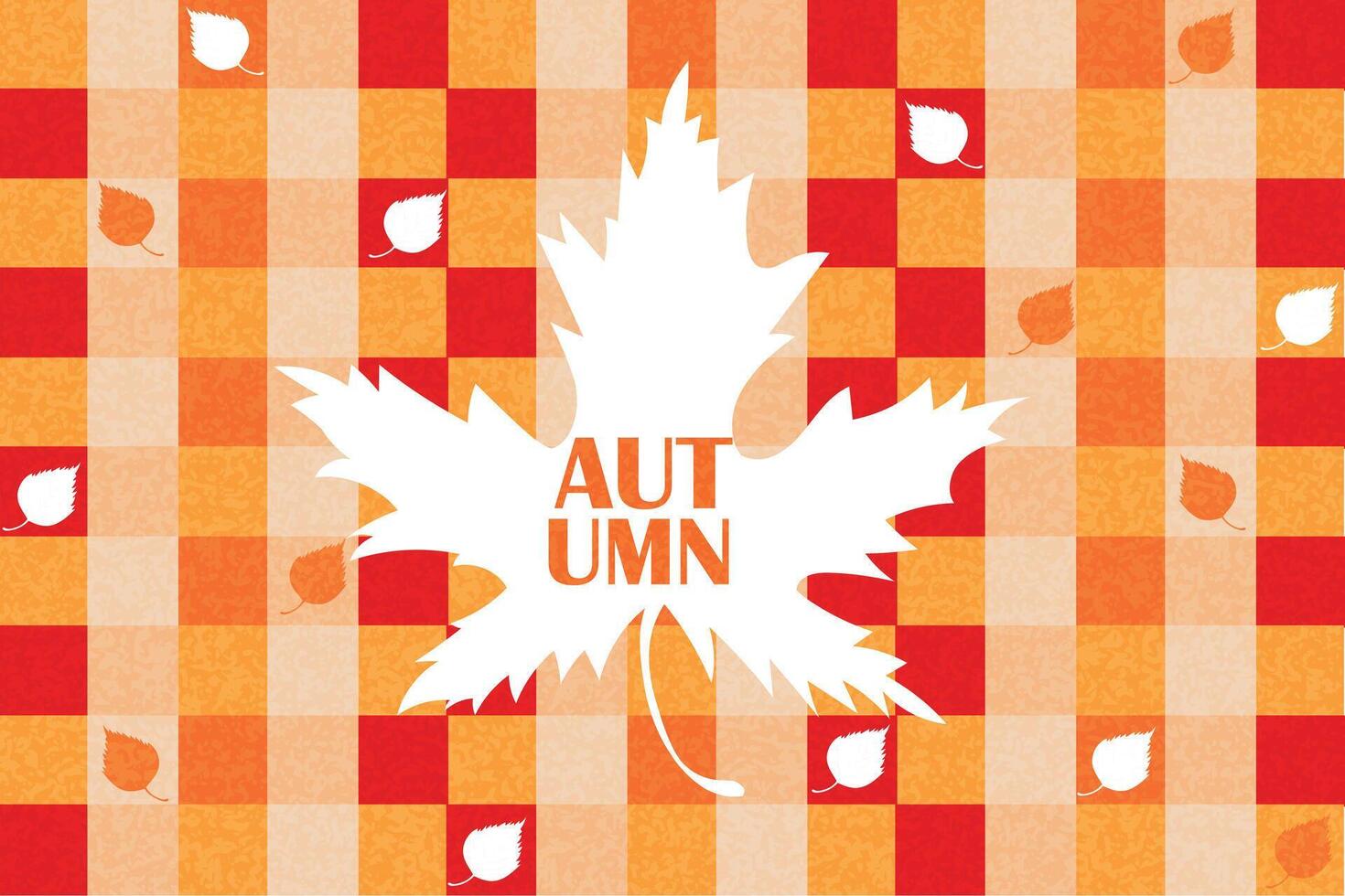 Creative autumn background with maple leaf and falling leaves design in minimal style for corporate identity, branding, social media ads, promo. Modern design template in trendy geometric style. vector